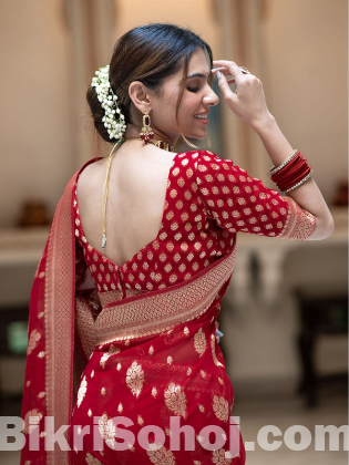 Dhu Priyanka Sharee with Blouse Piece